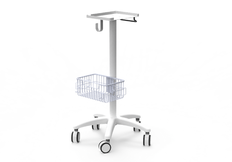 ZQ-YQ-UD03 Soporte de ultrasonido médico duradero con canasta