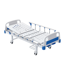 Cama de hospital barata de dos funciones para pacientes clínicos Cama manual de 2 manivelas