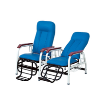 Silla de transfusión de acero del hospital ZQ-SY02 Silla de infusión clínica médica con poste IV