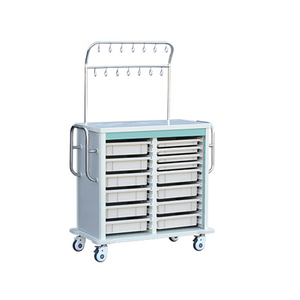  ZQ-ITT960-01H Hospital Infusion Trolley con múltiples estantes y cajones