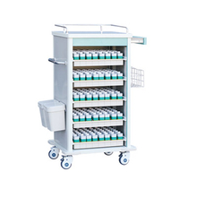 Carrido de medicina de metal zq-mt630 con almacenamiento multifunción