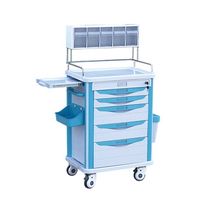 ZQ-AT620-02H China Muebles del hospital de China ABS Enfermería Trolley Anestesia Proveedor