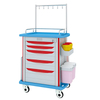 Hospital ABS IV Trolley de tratamiento tratamiento médico conveniente carro trolley con ganchos de infusión