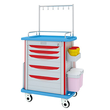 ZQ-ITT750-01H Hospital ABS IV Tratamiento Trolley Tratamiento médico Conveniente carro de tranvía con ganchos de infusión