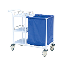 Carrido de lavandería del hospital ZQ-WT-05 con estante y rueda para un movimiento fácil