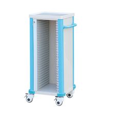 ZQ-PR01-30 ABS Plastic Case History Trolley para uso hospitalario