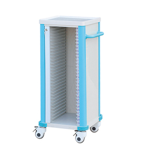 ZQ-PR01-30 ABS Plastic Case History Trolley para uso hospitalario