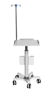 Carro de ECG de aluminio de baja gravedad ajustable en altura ZQ-YQ-U18R1 con copa de escáner