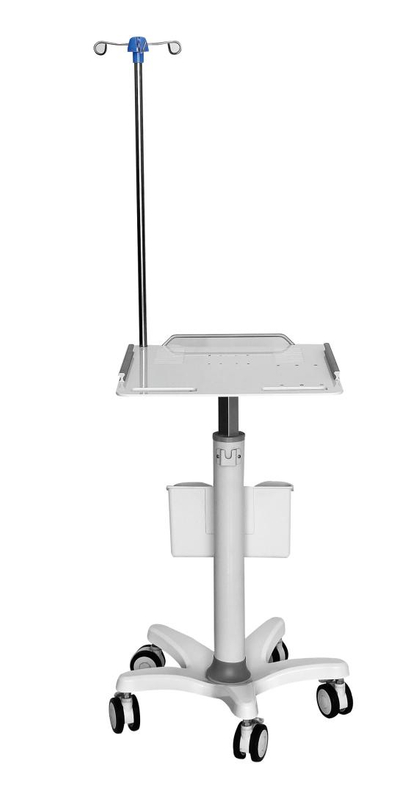 Carro móvil del monitor de paciente del ABS del hospital con la cesta