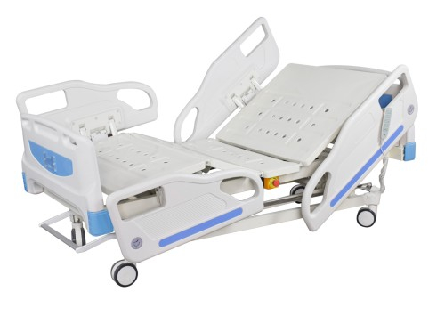 ZQ-BE4-15B Cama eléctrica de la UCI con sistema de bloqueo central | Cama de ajuste de hospital