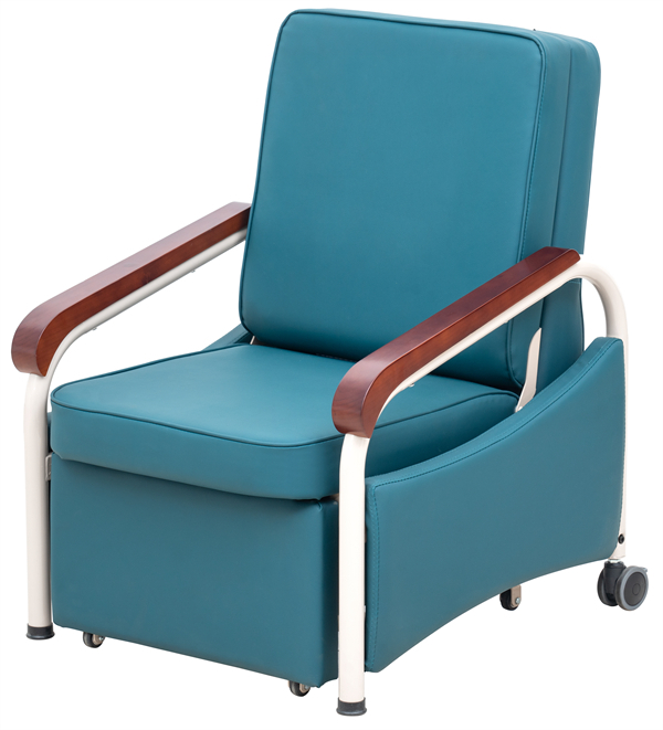 Silla de asistente de hospital plegable ZQ-NC13-P6 | Asiento reclinable para dormir del paciente