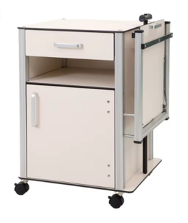 ZQ-GB01Y CARTO MÉDICO HPL AJUSTABLE CON TECLA DE PARTIR Y RASTERS SILENTES