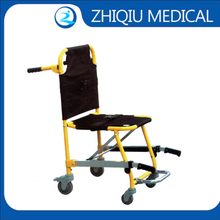 ZQ-SC5D Camilla de silla de escalera con ruedas plegable ajustable, fabricante de China, para primeros auxilios