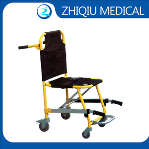 ZQ-SC5D Camilla de silla de escalera con ruedas plegable ajustable, fabricante de China, para primeros auxilios