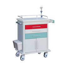 Carro médico de emergencia con cajones de color multifunción para hospital ZQ-ET690-02H