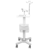 ZQ-YQ-L8522 Cart de la computadora portátil médico ajustable con canasta lateral