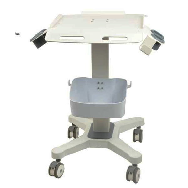 Trolley médico ajustable de ABS con cajones y ruedas silenciosas para el uso de equipos hospitalarios