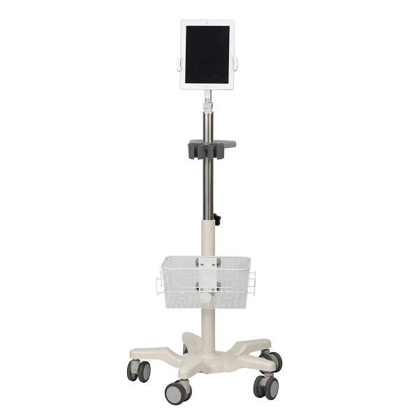 ZQ-YQL050-4RP Señales vitales ajustables Monitor carro | Carro médico de rodillos con ruedas