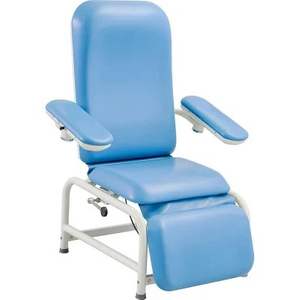 ZQ-TX10-B100C Hospital PVC Silla de donación de sangre de cuero Manual ajustable Silla de diálisis reclinable