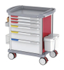 ZQ-MT-840-03H Hospital Medical Trolley Cart con características de tratamiento con IV y amplio almacenamiento de medicamentos