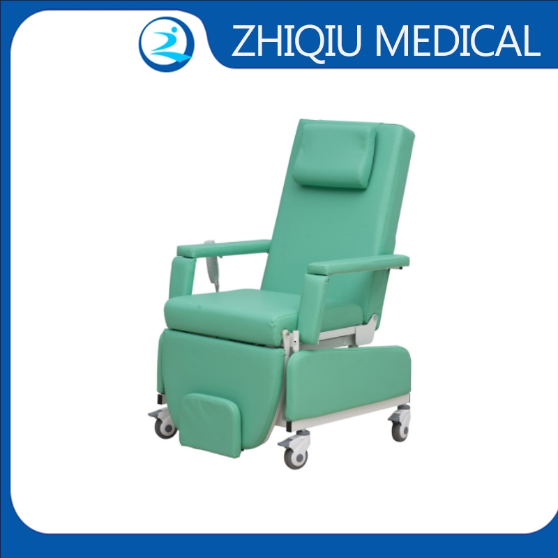 Silla de diálisis eléctrica zq-tx2 silla de recolección de donación de sangre del hospital