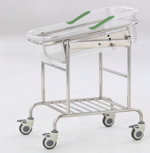 Cuna de emergencia de acero inoxidable para cama de bebé infantil de la habitación de la UCI del hospital