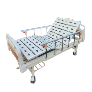 Suministro de fábrica Cama manual de hospital para instalaciones médicas Cama de 2 funciones