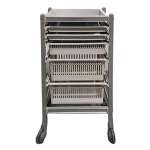 Hospital de 5 capas de aluminio Camiseta con ruedas ABS ISO Bandeja
