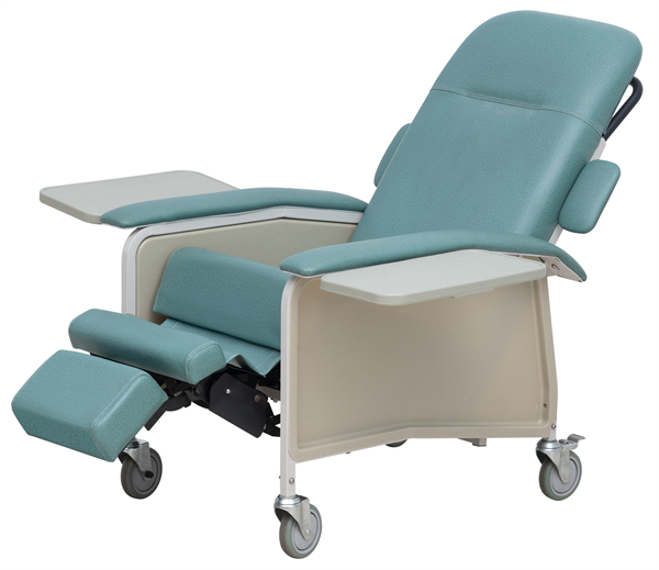 ZQ-RC02 Silla médica reclinable de 3 posiciones con mesa de bandeja | Durable y cómodo