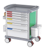 ZQ-MT-840-03H Hospital Medical Trolley Cart con características de tratamiento con IV y amplio almacenamiento de medicamentos
