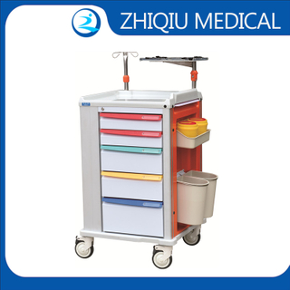 ZQ-ET-610-01H Carro Clínico para Medicación con Almacenamiento Lateral