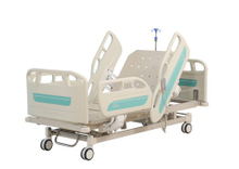 Cama de hospital eléctrico de 5 funciones ZQ-BE4-1B con altura ajustable y auto-contorno-Fabricante de China