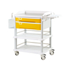 ZQ-CT580-15T Trolley de tratamiento médico de aluminio ergonómico con bandejas deslizantes 