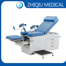 Mesa de examen ginecológico para entrega hospitalaria, Manual médico, ajustable, multifunción, de alta calidad, con cajones