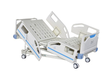 Cama de hospital eléctrico ZQ-BE4-14B con botón de parada de emergencia | Cama de seguridad de la UCI China