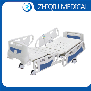 ZQ-BE5DC01X Camino médico de la UCI de cinco funciones para la cama de hospital de inclinación lateral eléctrica médica