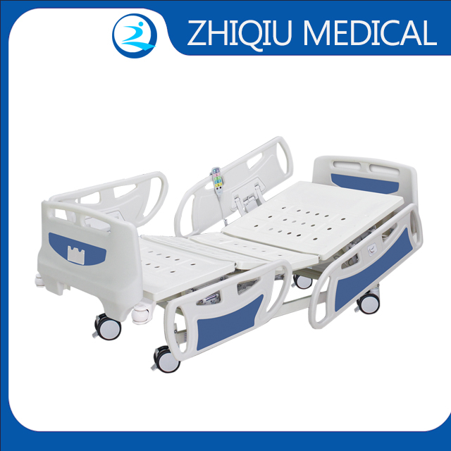 ZQ-BE5DC01X Camino médico de la UCI de cinco funciones para la cama de hospital de inclinación lateral eléctrica médica