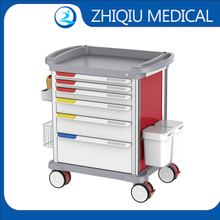 ZQ-MT-840-02H ABS Medicine Trolley con cajones cerrados para hospitales