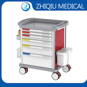ZQ-MT-840-02H ABS Medicine Trolley con cajones cerrados para hospitales