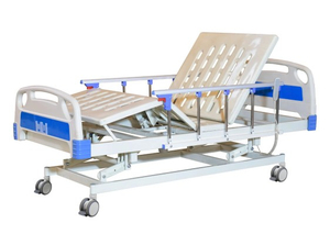 Cama de hospital eléctrico zq-be3-12 con rieles laterales de aluminio en venta